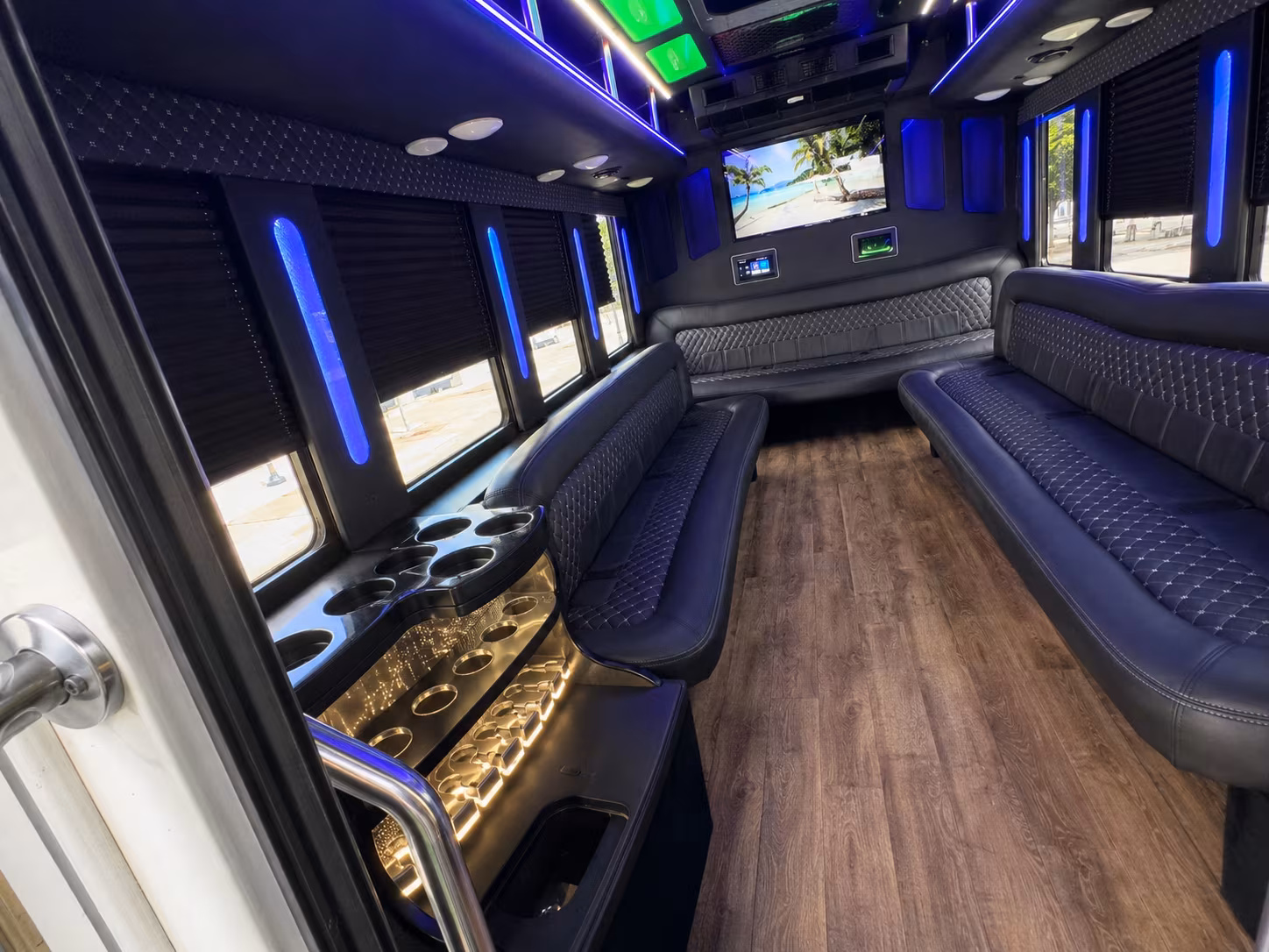 Orlando Bachelor & Bachelorette Transportation party bus exterior