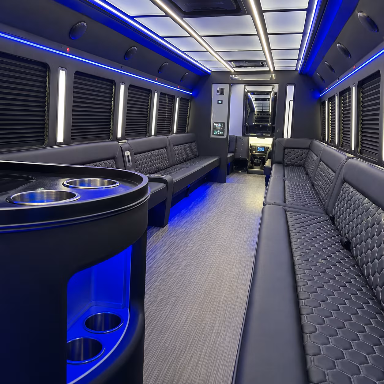 Orlando Sporting Event Transportation party bus exterior