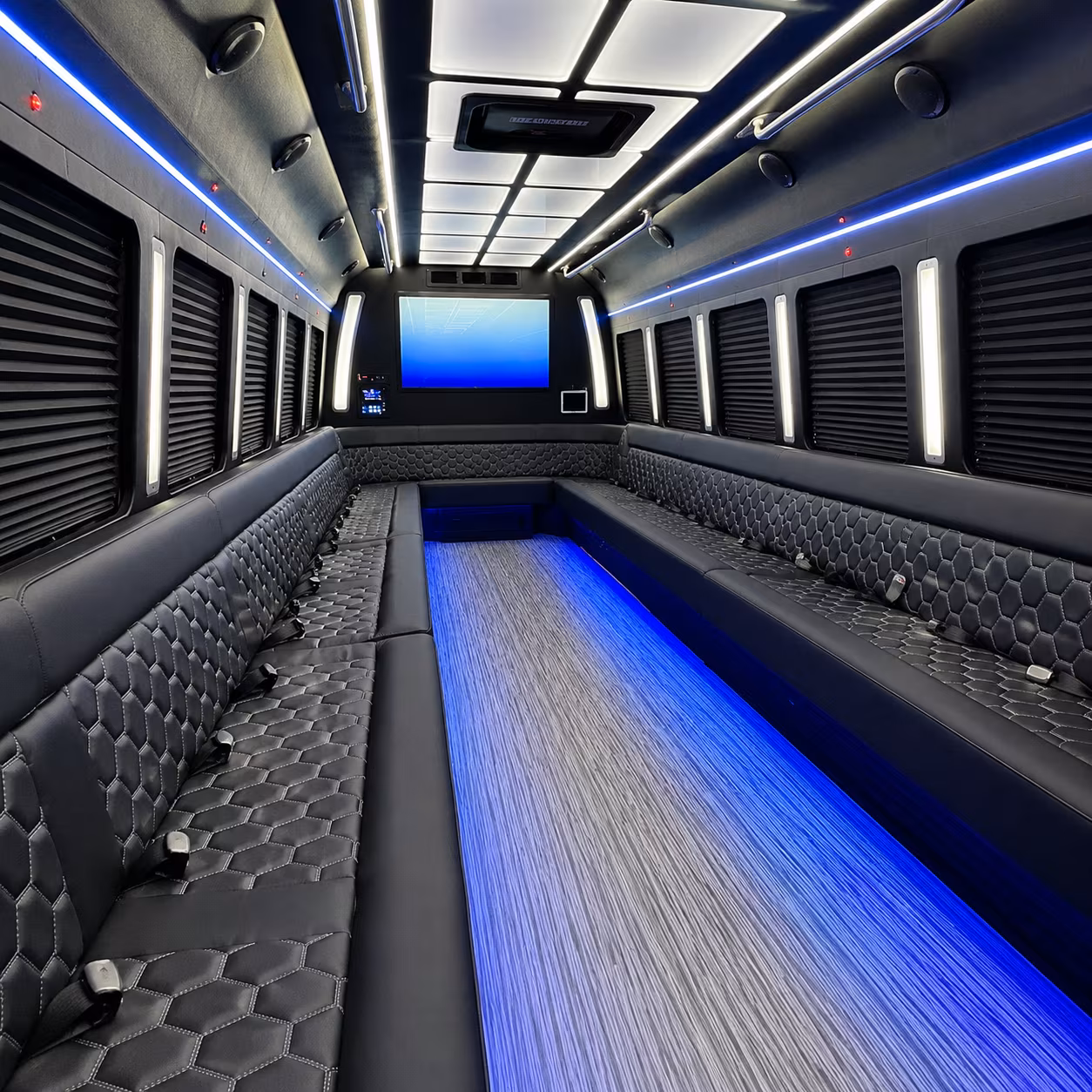 Orlando Sporting Event Transportation party bus exterior