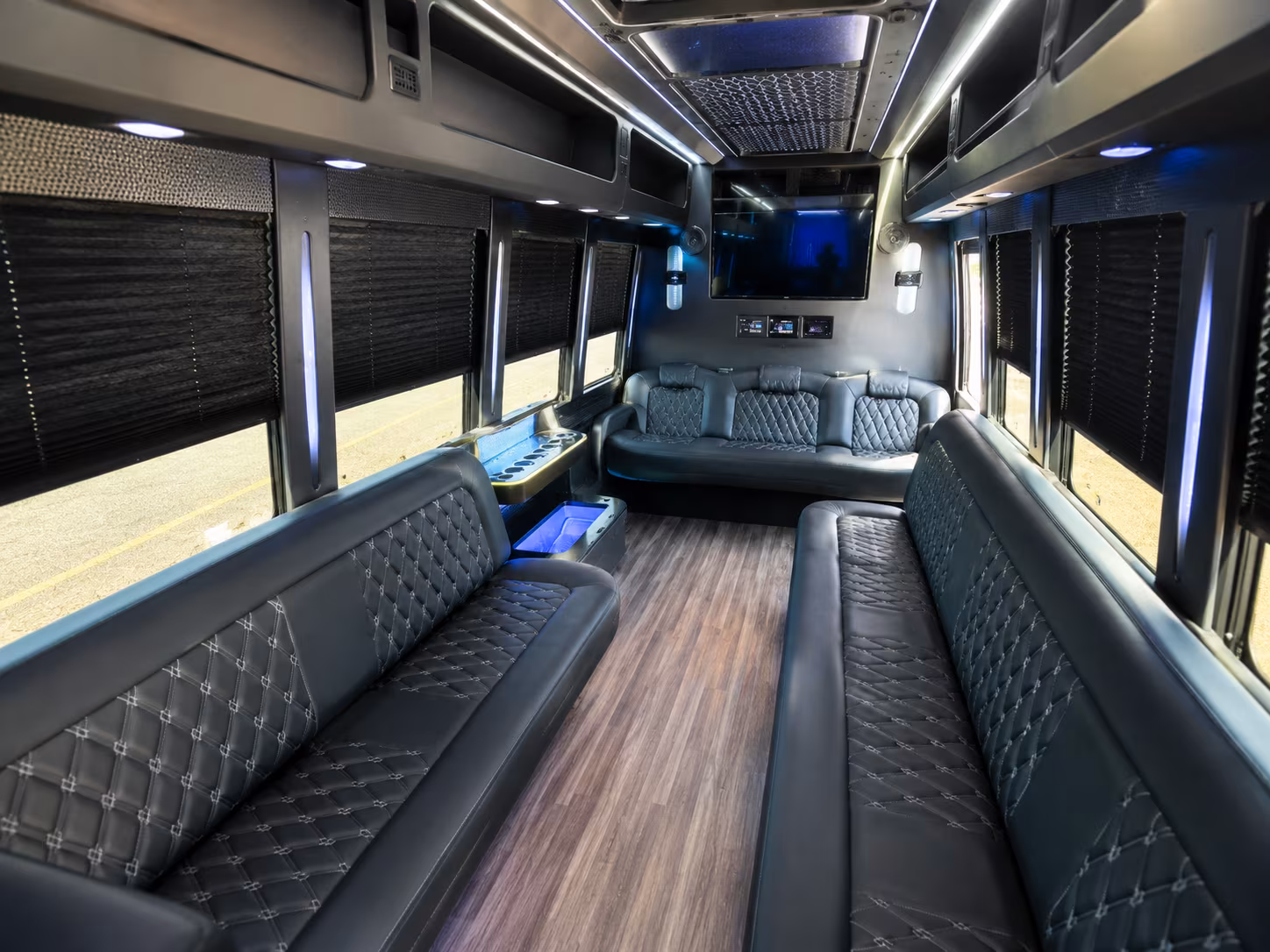Orlando Wedding Transportation party bus exterior