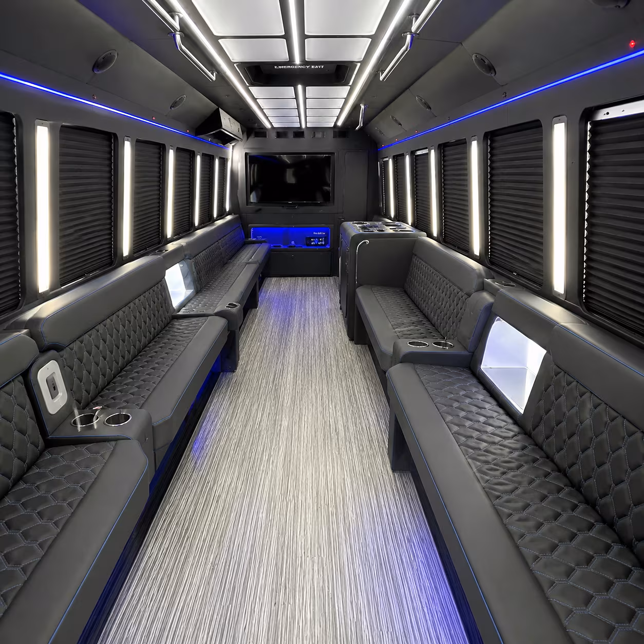 Orlando Winery Tour & Pub Crawl Transportation party bus interior
