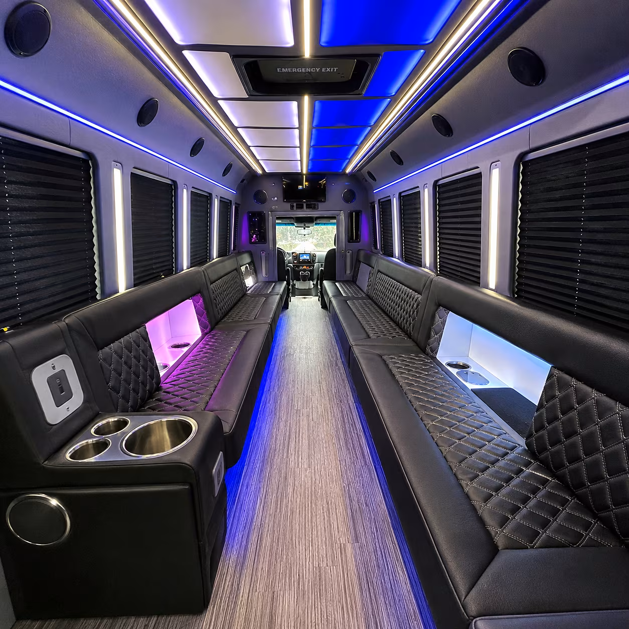 Orlando Winery Tour & Pub Crawl Transportation party bus interior