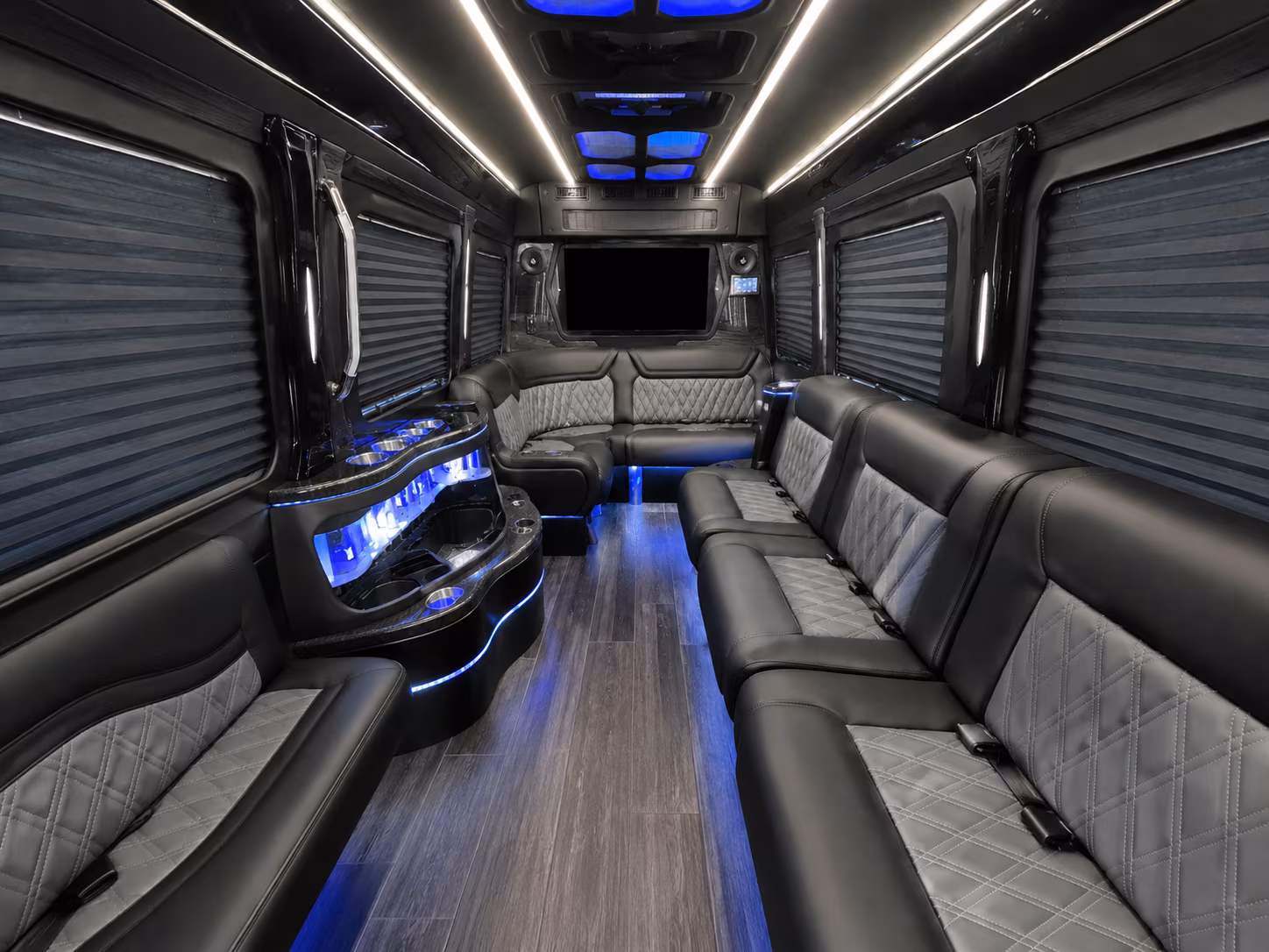 14 Passenger Sprinter Limo Interior